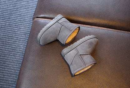 Kids Winter Slippers - Luxury Fur Lined Non-Slip Indoor Boots for Boys & Girls