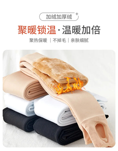 Winter Girls Tights Thicken Warm Pantyhose for Kids Skin/black Children Stocking Teenager Pantys Baby Ballet Underpants