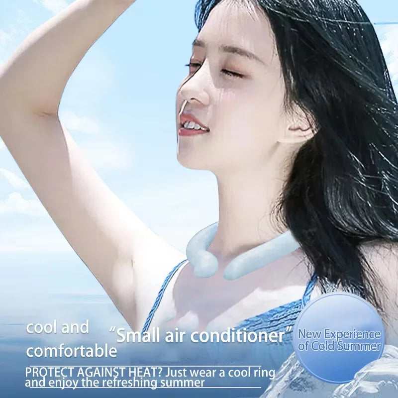 Summer Cooling Ice Circle Prevent Heatstroke Cooling PCM Ice Cushion Reusable Neck Cooler ﻿Outdoor Sports Travel Cooling Ring