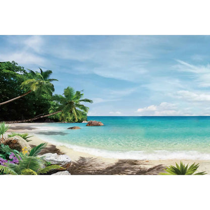 MOON.QG Tropical Summer Beach Background Photography Sunset Ocean Backdrop Newborn Photozone Wedding Accessories Shooting Props