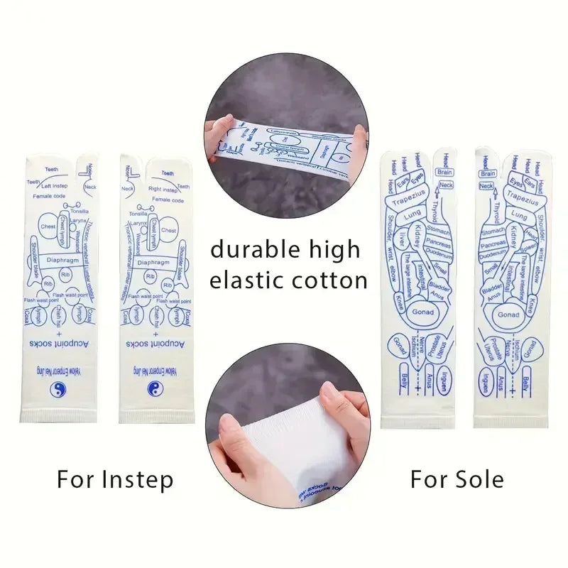 1 Set Socks Acupressure Foot Care Massage Relieve Tired Feet Massager Reflexology Socks Foot Acupoint Massage Tool Physiotherapy
