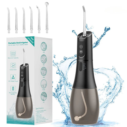Mouth Washing MachineFloss,Oral Irrigator Portable Water Flosser Rechargeable 5 Modes 400ML Dental Water Jet for Cleaning Teeth