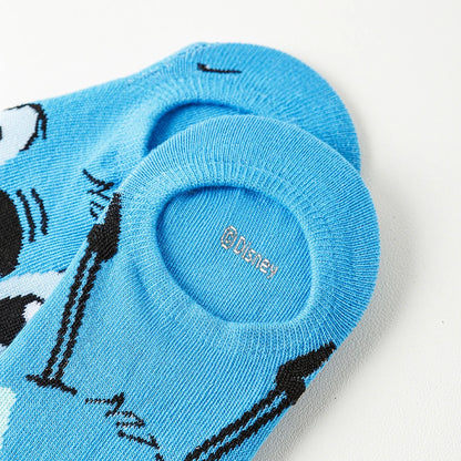 10Pairs miniso disney Unisex Cartoon Anime Socks Men Women Hip Hop Street Style Funny Casual Short Boat Socks