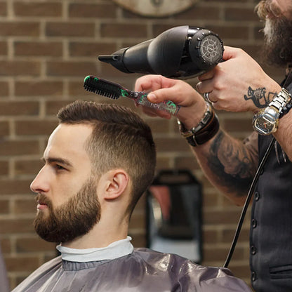 Barbershop Double Sided Brush Professional Face Neck Broken Hair Cleaning Brush Men Beard Styling Comb Salon Home Tools Supplies