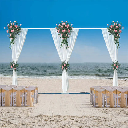 Robustes, verstellbares Hintergrundständer-Set, Vorhangrohr-Stützrahmen, Hochzeitshintergrund, 6 m x 3 m