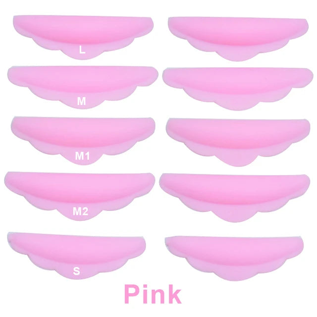 Eyelash Perming Pads Silicone Eyelashes Perm Curler Reusable Lash Lift Shield Pads lash Lifting rods and glue gel