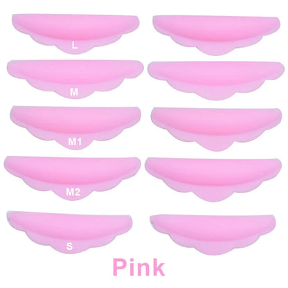 Eyelash Perming Pads Silicone Eyelashes Perm Curler Reusable Lash Lift Shield Pads lash Lifting rods and glue gel