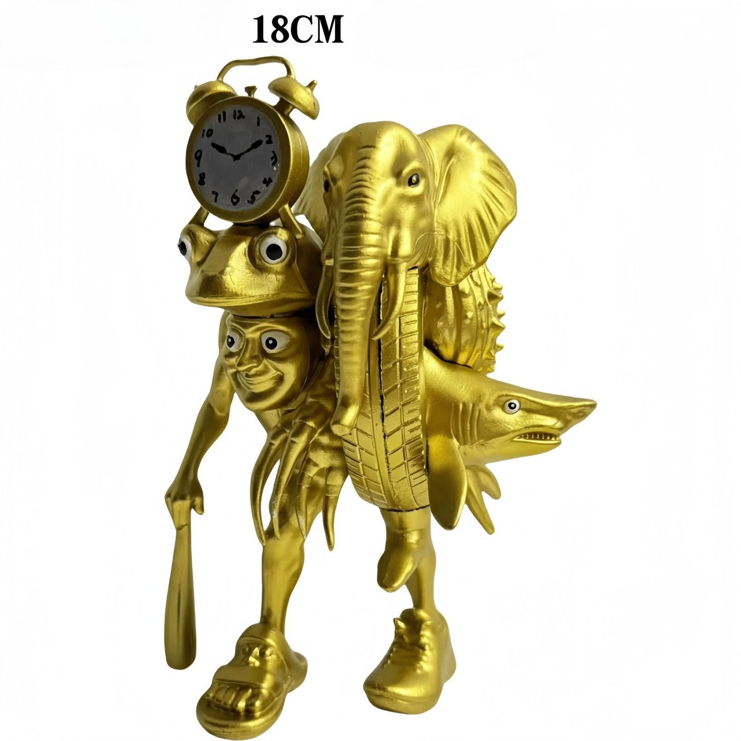 Tung Tung Tung Sahur Tralalero Tralala Italian Brainrot Monster Fusion Edition Anime Action Cartoon Ornament Fun Toy Gift Figure