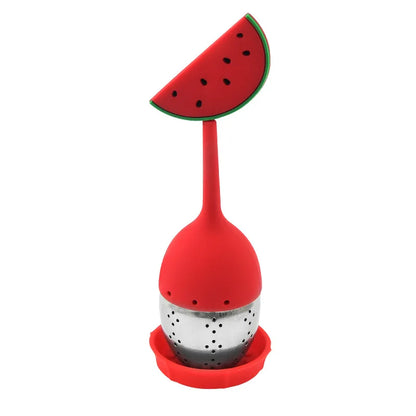 Silicone Handle Tea Infuser Stainless Steel Tea Ball Filter Teapot Cha Coffee Strainer Creative Lemon Orange Shape Spice Sieve