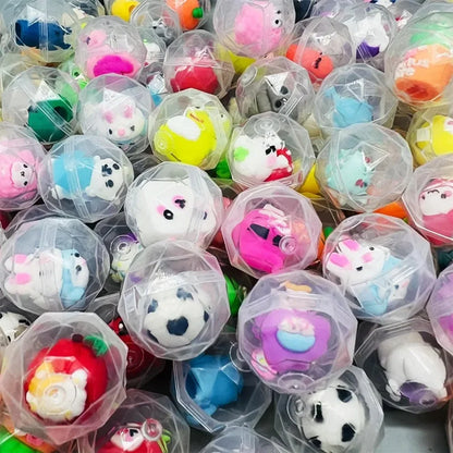 30/50 Pcs 32mm Transparent Eggshell Mixed Toy Kids Birthday Party Favor Pinata Gift Bag Filler Carnival Christmas Gift Reward