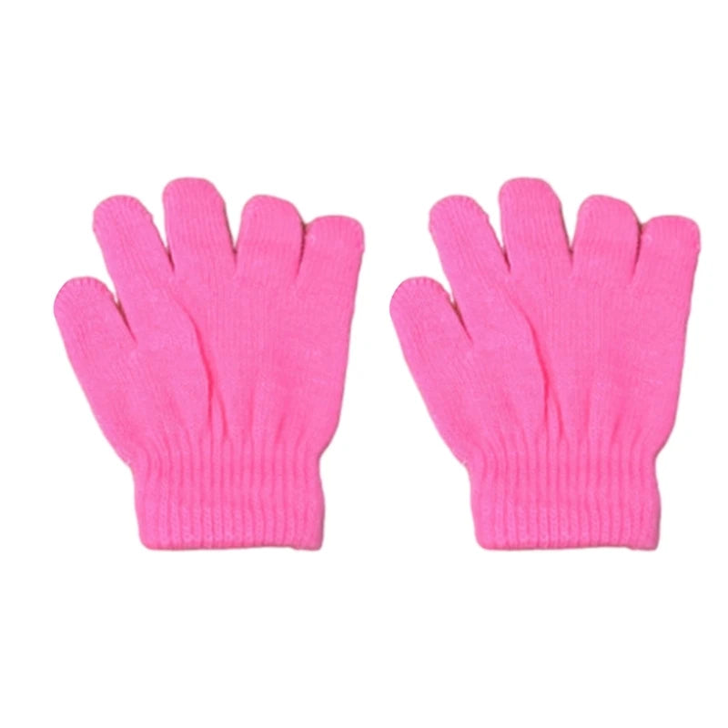 Premium Toddler Winter Gloves - Plush Lined Knitted Mittens for Kids Ages 2-6 Years