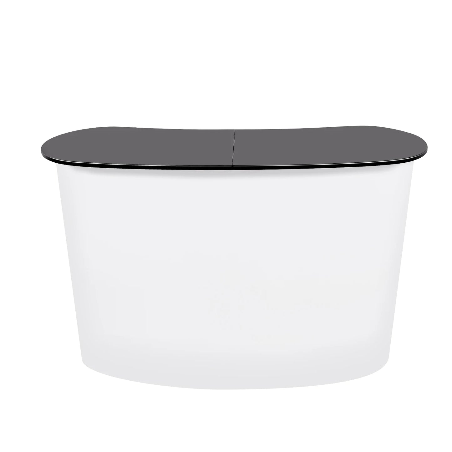 Foldable Tradeshow Table Exhibition Countertop Podium Promotion Table Office Reception Desk School Lecture Table