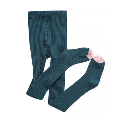 Baby Tights for Girl Spring Autumn Stockings Children Warm Pantyhose Kids Cotton Pants Candy Color Ribbed Girl Trousers 0-8 Year