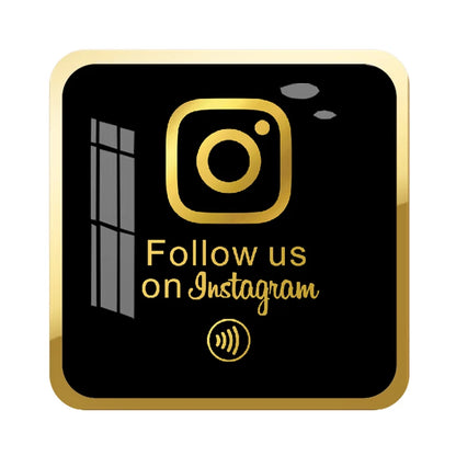 NFC Plate Plaque Acrylic Sign for Google Reviews Instagram Social Media Interaction
