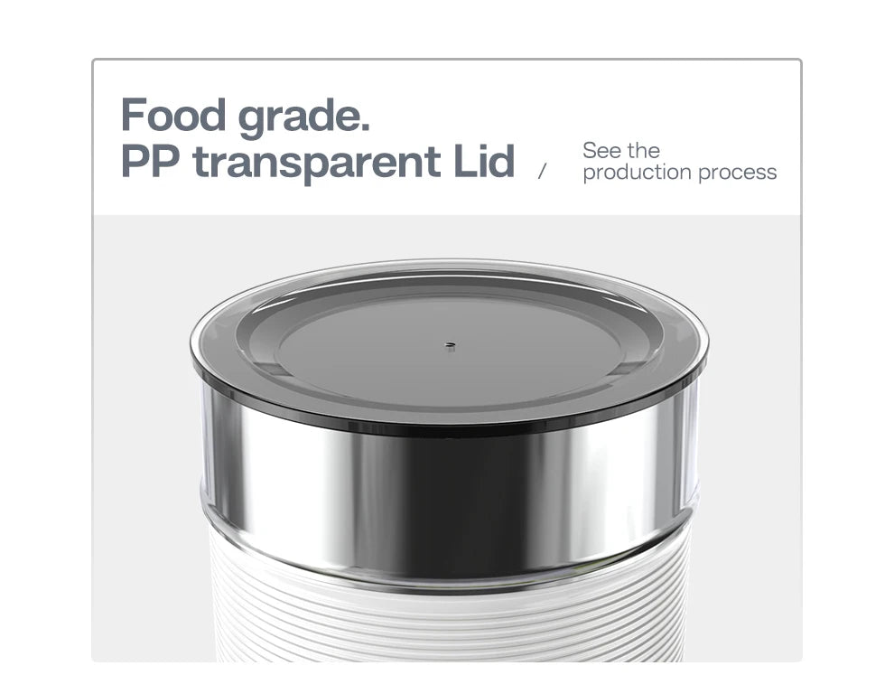 HiBREW Milchaufschäumer, Milchaufschäumer, Schokoladenmischer, Kalt-/Heißmilch, Latte Macchiato, Cappuccino, vollautomatisch, Milchwärmer, Cool Touch M1A