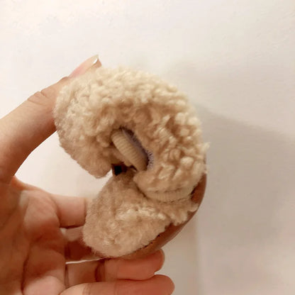 New Walkers Spring Fashion Anti Slip Baby Girl Shoes Flat Soft Lightweight Baby Shoe Versatile Warm Classic Fur Shoe 유아 겨울신발