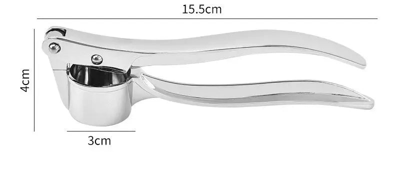 Garlic Press Anti-Skid Thickened Garlic Clip Multifunctional Zinc Alloy Stainless Steel Manual Pull Type Garlic Punch