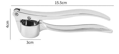 Garlic Press Anti-Skid Thickened Garlic Clip Multifunctional Zinc Alloy Stainless Steel Manual Pull Type Garlic Punch