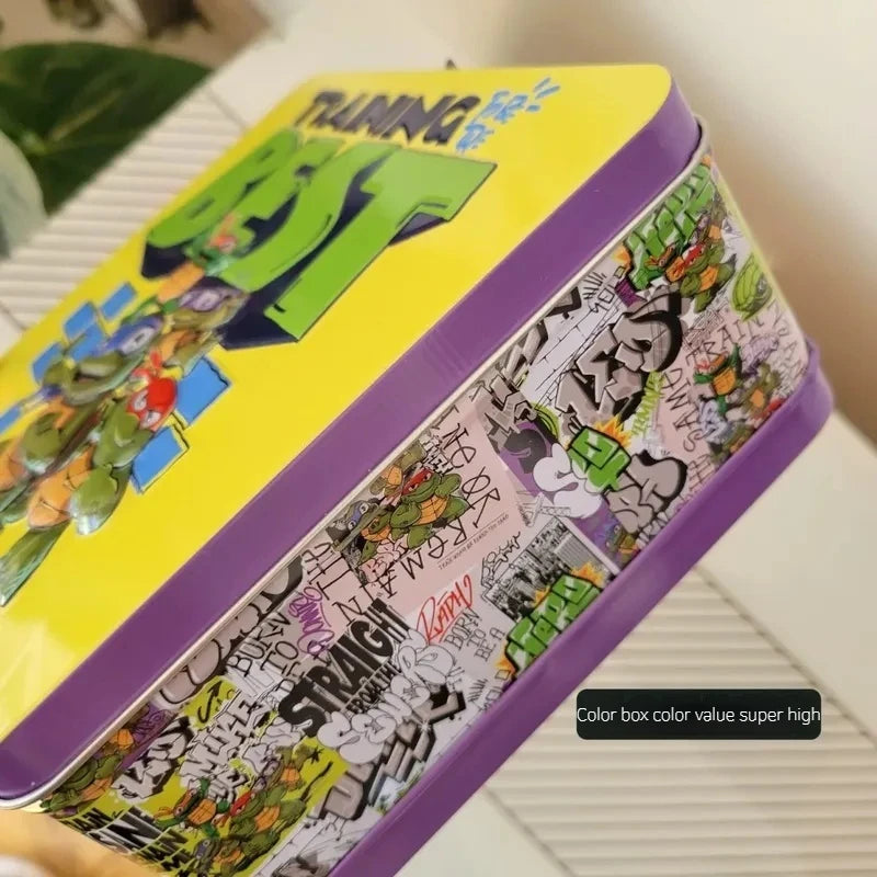 New TMNT Puzzle 24 Pieces Cartoon Animation Puzzle Children'S Puzzle Flat Paper Baby Birthday Gift Exquisite Iron Box Packaging