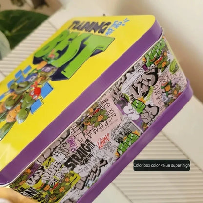 New TMNT Puzzle 24 Pieces Cartoon Animation Puzzle Children'S Puzzle Flat Paper Baby Birthday Gift Exquisite Iron Box Packaging