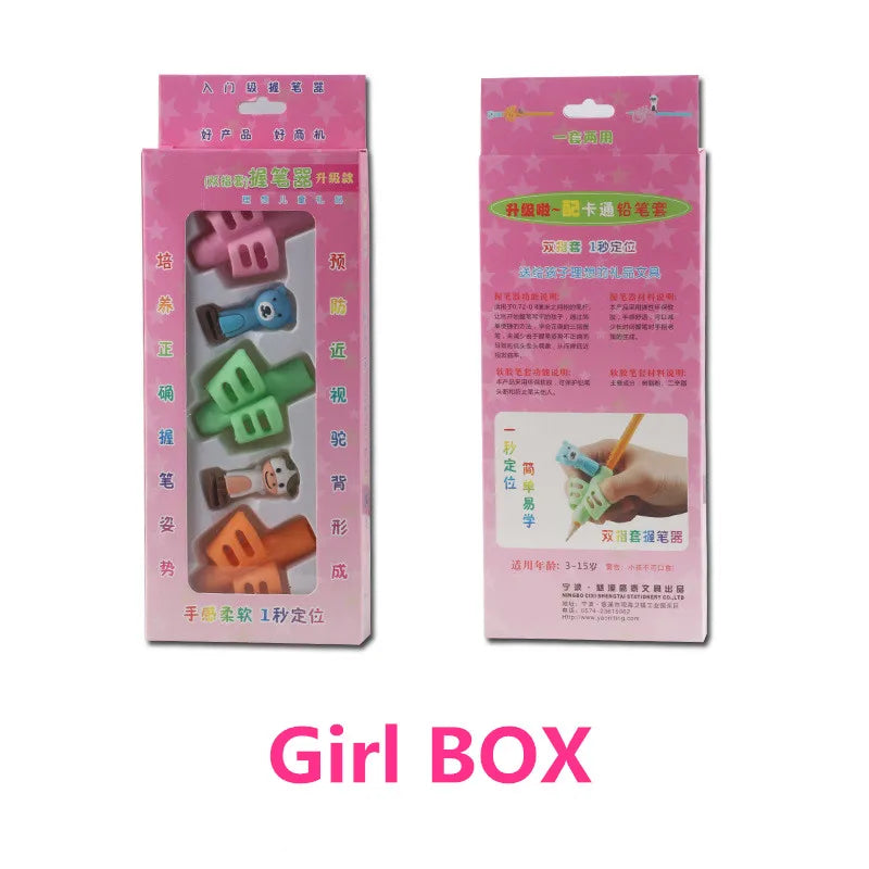 1/3pcs Children Writing Pencil Pan Holder Kids Learning Practise Silicone Pen Aid Grip Posture Correction Device for Students