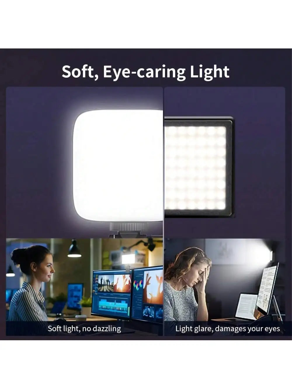 Rechargeable Selfie Light, Phone Fill Light with Clip, Portable Detachable Clip-On Video Light for Selfies, Makeup, Live Streaming, Suitable for Iphone, Android, iPad Smartphones