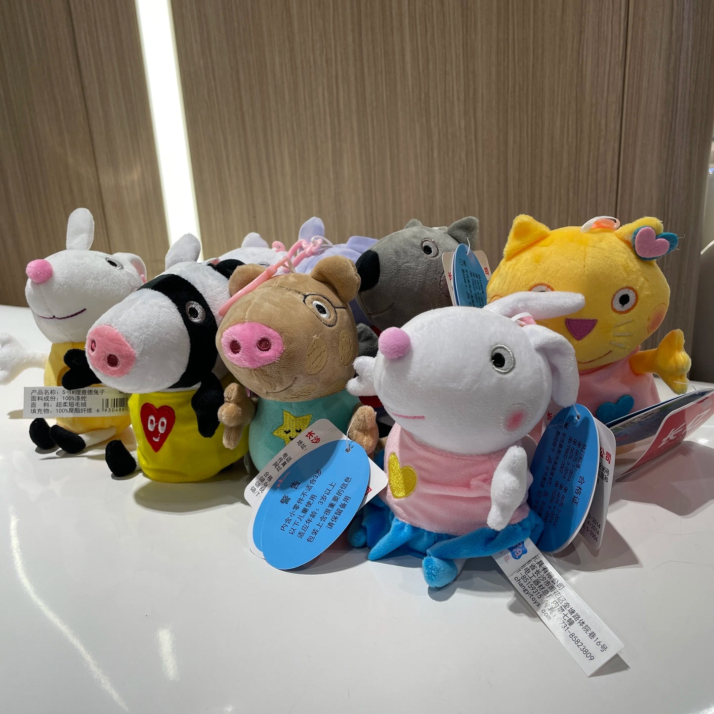 100% Genuine Peppa Pig Evy dinosaur Teddy Bear Peppa George Evie Plush Toy Boy Girl Birthday Gift Toys Christmas Stuffed Doll