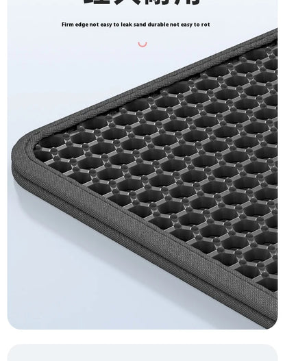 Large Cat Litter Mat Waterproof Double Layer Non Slip Litter Box Tray Pad Washable Durable Pet Toilet Training Mat