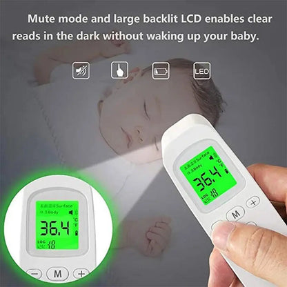 Large LED Digits Forehead Thermometer Smart Temperature Gun Adults And Kids~