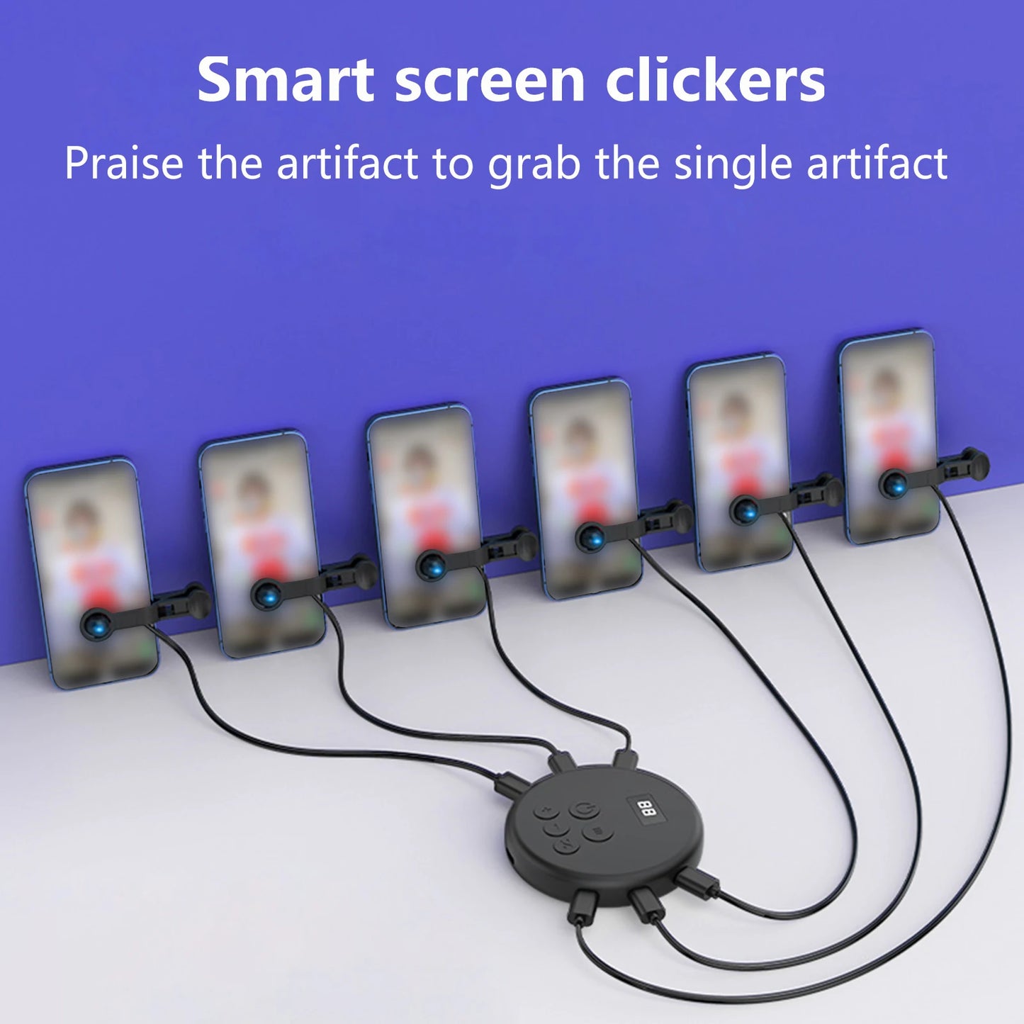 Universal Mobile Phone Screen Auto-clicker Device Physical Simulation Finger Click Game Tiktok Continuous Click for Smartphone L