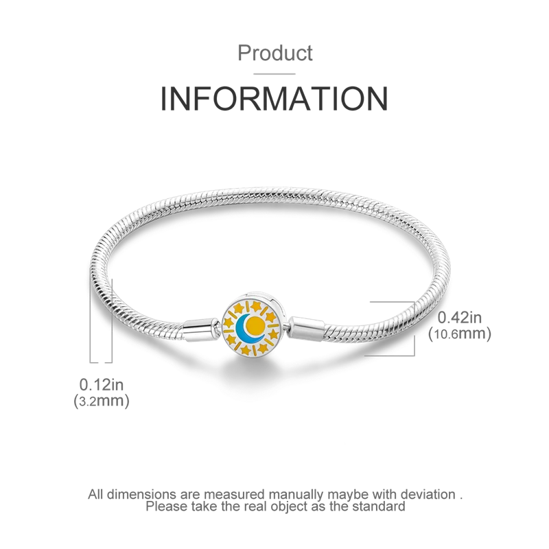 925 Sterling Silver Charm Bracelet - Leaf, Clover, Butterfly & Heart Design | 17-20cm Adjustable