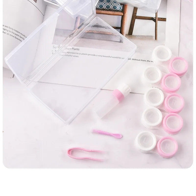 Stainless Plastic Special Forceps For Contact Lense Contact Lens Inserter Remover Soft Tweezer Makeup Tools Portable Wearing Aid