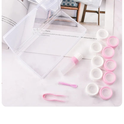 Stainless Plastic Special Forceps For Contact Lense Contact Lens Inserter Remover Soft Tweezer Makeup Tools Portable Wearing Aid