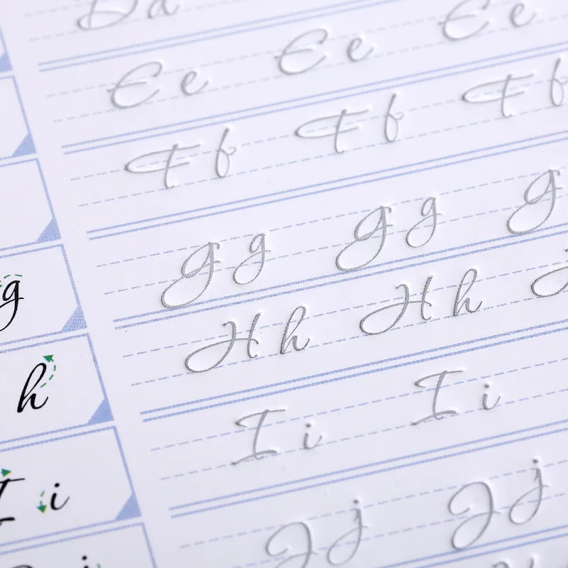 Exercises Copybook Calligraphy Practice Book Cursive Writing English Pen Chinese Calligraphy for Adult Children