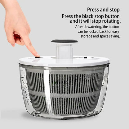 Vegetable Dryer Spinner Lettuce Dryer Vegetable Dehydrator 3L/5L Kitchen Vegetable Dryer Quick Drainage For Fruit Washing And