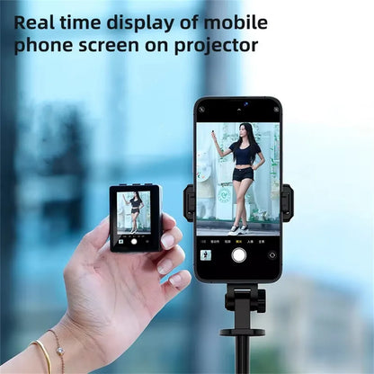 Wireless Selfie Stick Tripod Stand with Remote and Small Screen Casting Selfie Monitor for Smartphone Selfie Live Streaming