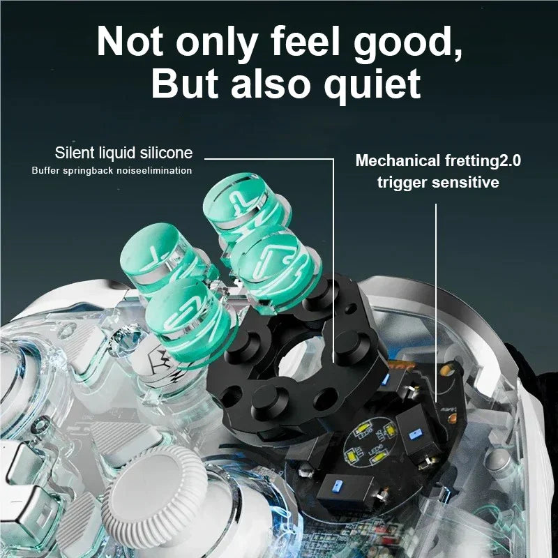 Aolion K20 RGB Wireless Gaming Controller With Charging Dock Gamepad Hall Effect Joystick Trigger For Switch 2/PC/Phone/Switch