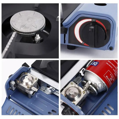 Portable Camping Gas Cooker Outdoor Single Burner Stove Butane BBQ Carry Bag UK