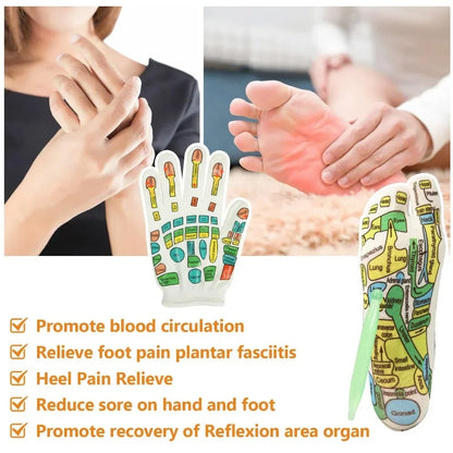 1 Set Socks Acupressure Foot Care Massage Relieve Tired Feet Massager Reflexology Socks Foot Acupoint Massage Tool Physiotherapy