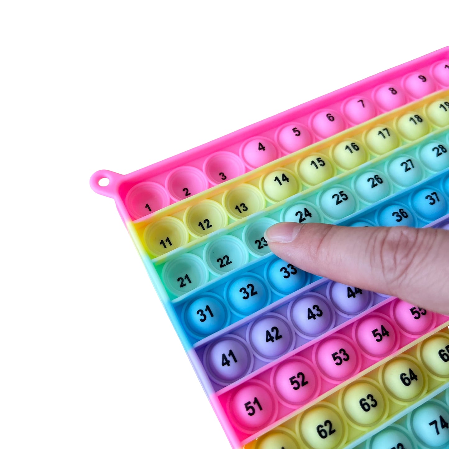 Interactive Math Learning Toy ，Silicone Number Counting Board 1-100, Sensory Fidget Game for Kids，Educational Classroom