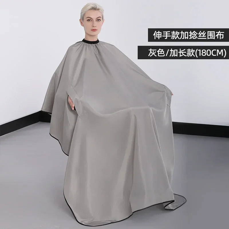 Plus Salon Professional Haircut Shawl Snap Waterproof Hairdresser Hairdressing Apron Barber Hair Cutting Dye Hair Styling Capes