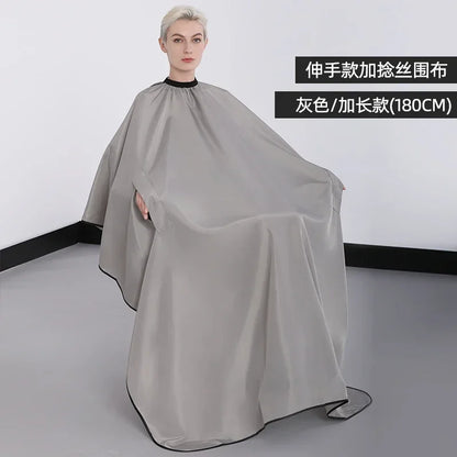 Plus Salon Professional Haircut Shawl Snap Waterproof Hairdresser Hairdressing Apron Barber Hair Cutting Dye Hair Styling Capes