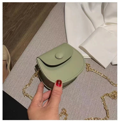 Fashion Kids Children PU Leather Shoulder Bag Lovely Baby Girls Mini Chain Coin Purse Cute Princess Crossbody Bags Small Wallet