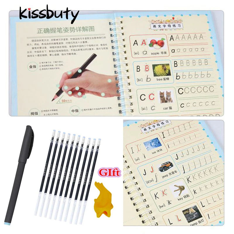 Magic Practice Learning Numbers In English Painting Practice Art Book Baby Copybook For Calligraphy Writing Kids Practice Book
