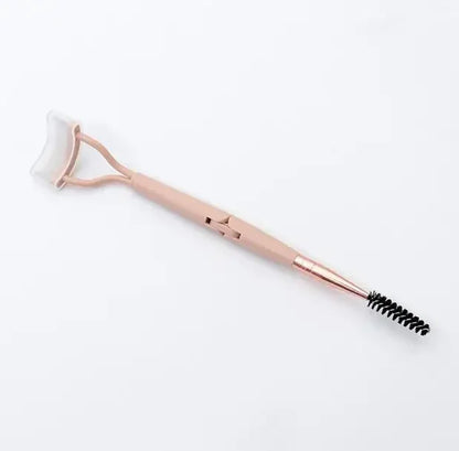 Eyelashs Brush Comb 1pc Eyelash Separator Metal Teeth Foldable Eye lash Curler Beauty Makeup Stainless Mascara Curl Make up Tool