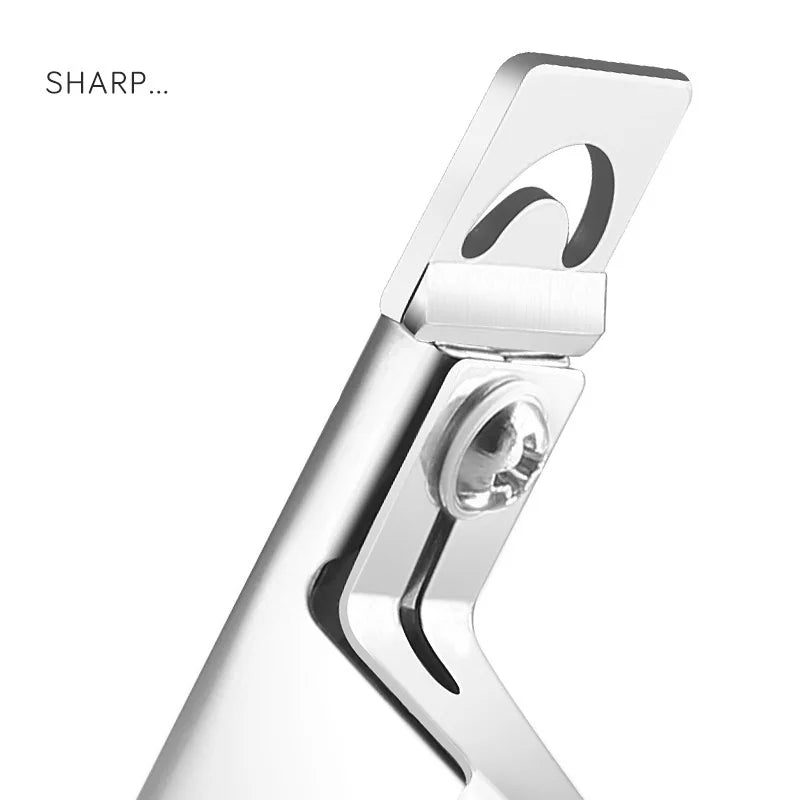 Professional Fake Nail Cutter Nail Cipper Tips Cutter U Type Acrylic Fake Nail Edge Trimmer Stainless Steel Nail Manicure Tools