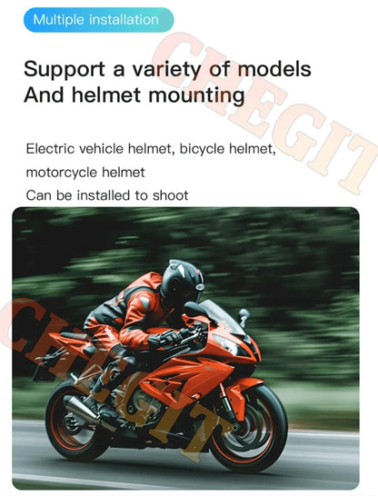 4K Motorcycle Mini Recorder Finger WIFI Action Camera Lightweight POV Motorcycle Road Sport Cam Bicycle Vlog Pet Body Camera