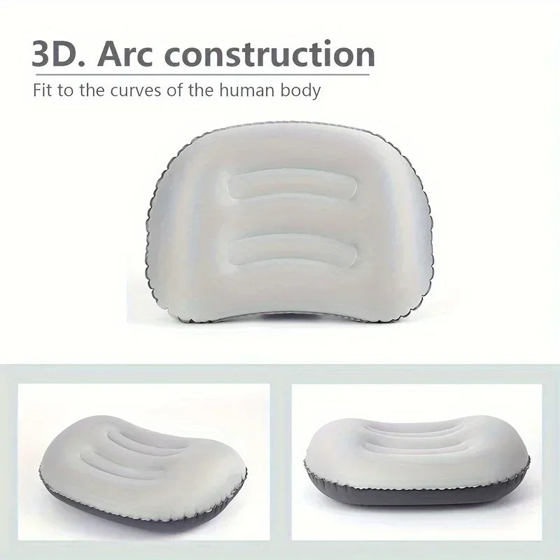 Camping Pillow with Ultralight Inflatable Pillow for Neck Lumbar Support Upgrade Backpacking Pillow