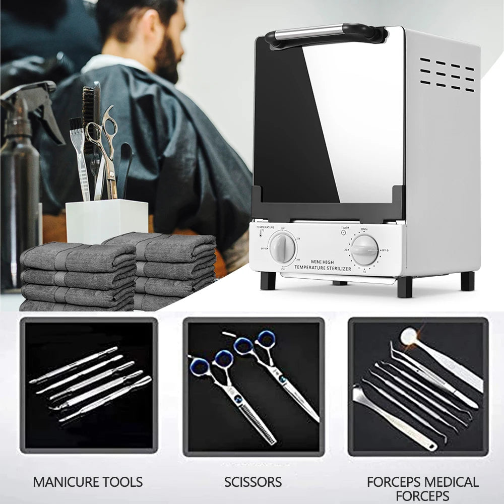 Esterilizador de alta temperatura, esterilizador de calor seco de gran capacidad de 12L con Control de temperatura y temporizado