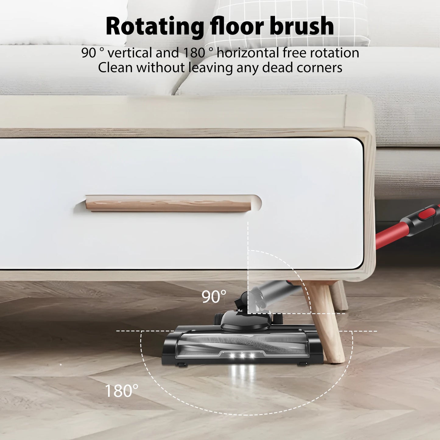 DayPlus Cordless Vacuum Cleaner,3800W 6 in 1,Lightweight Handheld Stick Vacuum,2 Speed 30KPa,for Home Floor Carpet Car Pet Hair